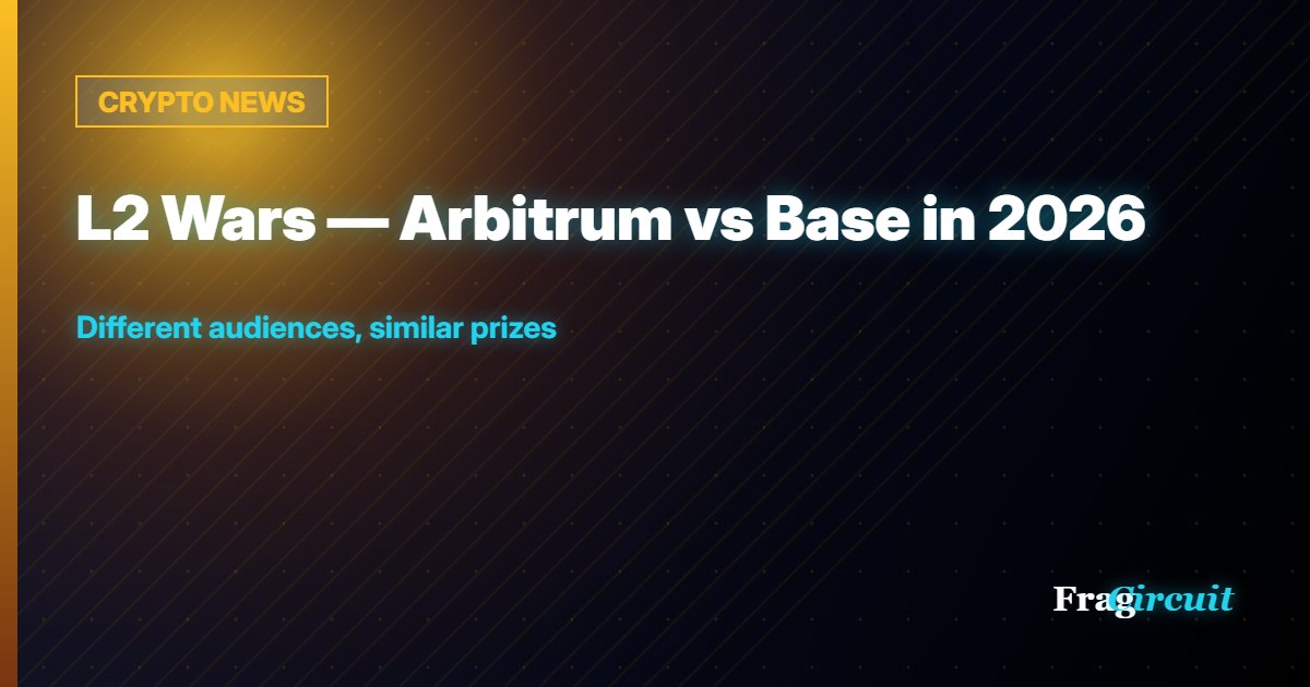 CRYPTO NEWS: L2 Wars — Arbitrum vs Base in 2026
