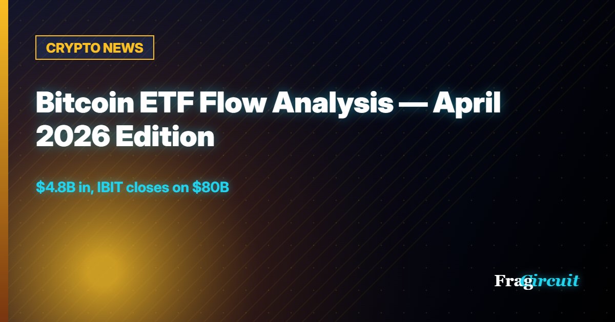 CRYPTO NEWS: Bitcoin ETF Flow Analysis — April 2026 Edition