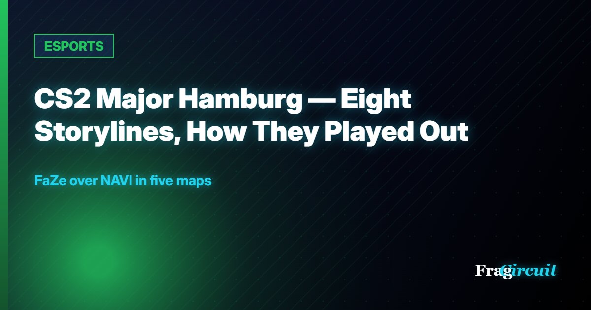 ESPORTS: CS2 Major Hamburg — Eight Storylines, How They Played Out