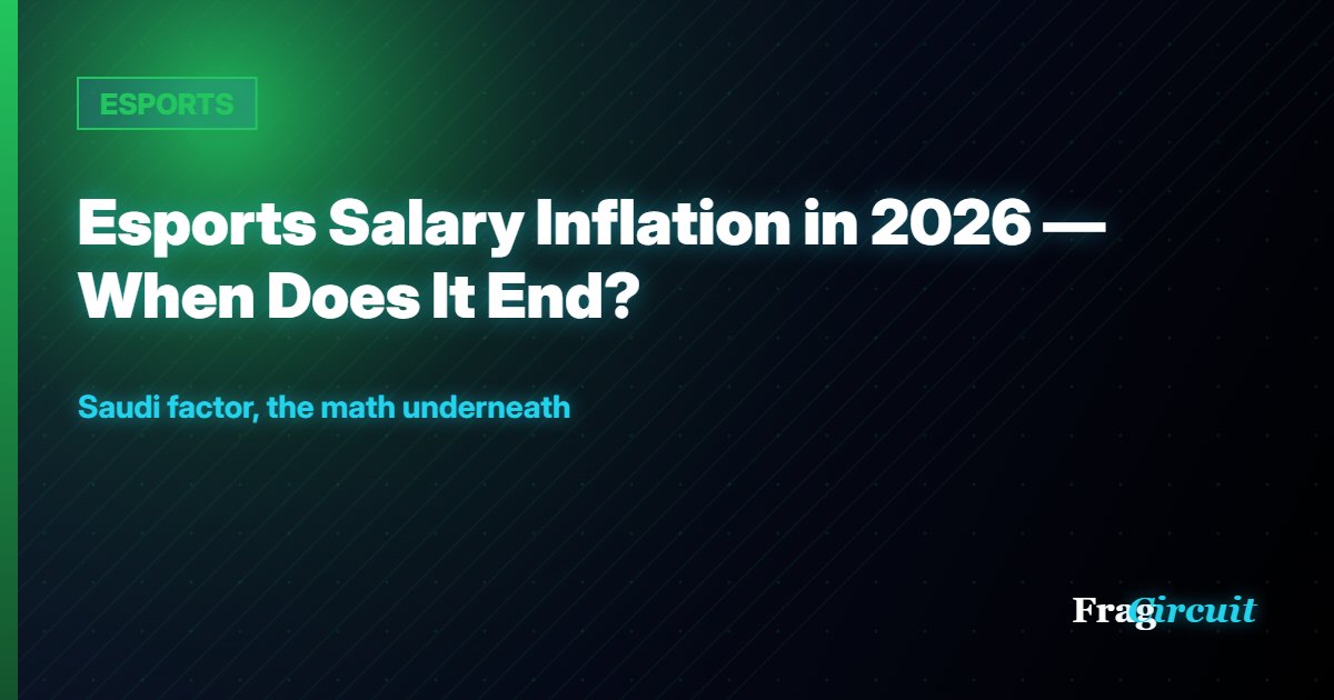 ESPORTS: Esports Salary Inflation in 2026 — When Does It End?