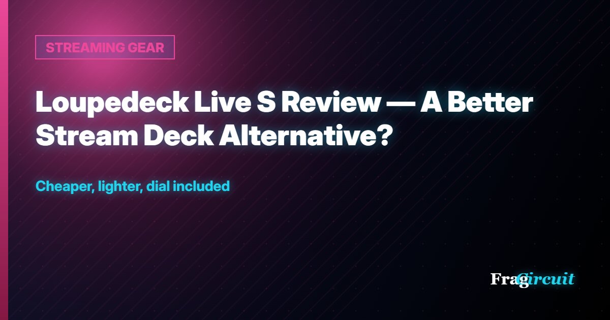 STREAMING GEAR: Loupedeck Live S Review — A Better Stream Deck Alternative?
