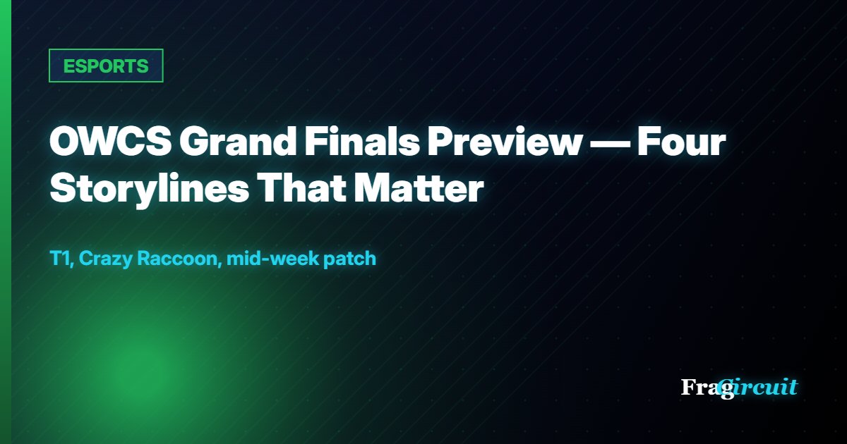 ESPORTS: OWCS Grand Finals Preview — Four Storylines That Matter