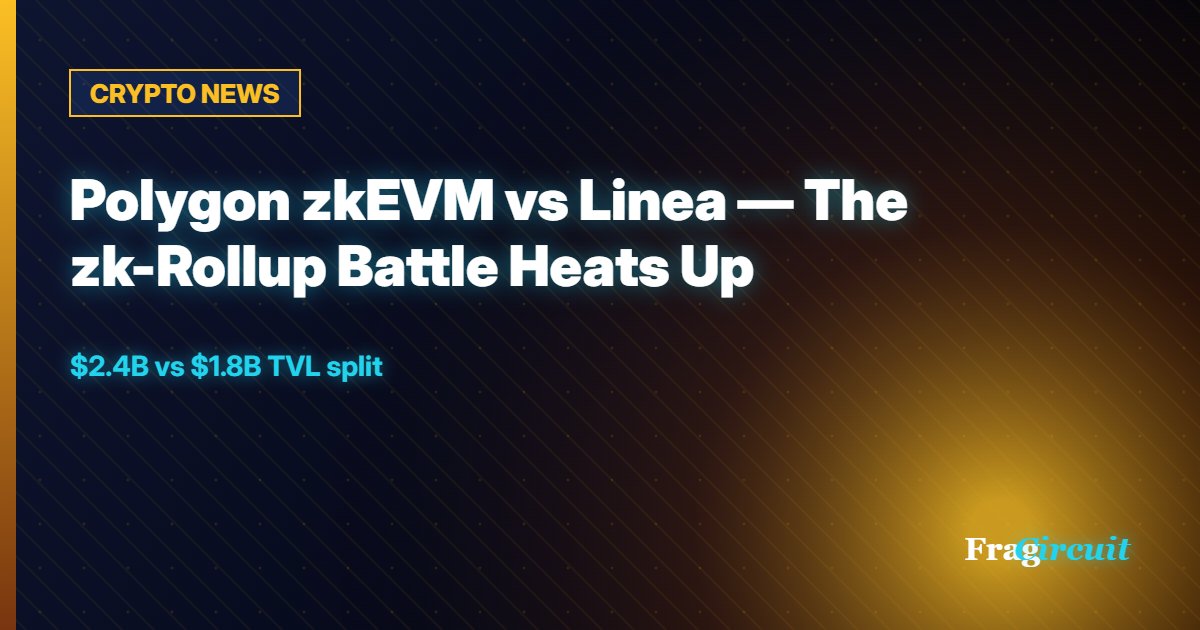 CRYPTO NEWS: Polygon zkEVM vs Linea — The zk-Rollup Battle Heats Up