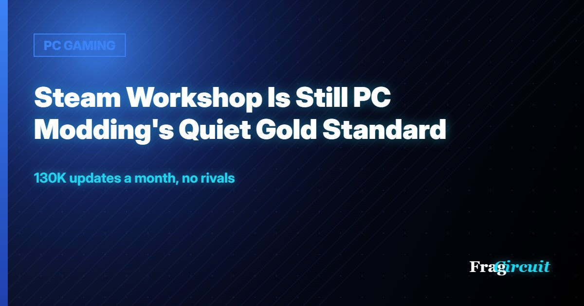 PC GAMING: Steam Workshop Is Still PC Modding's Quiet Gold Standard
