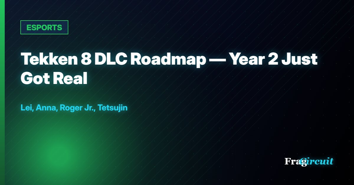 ESPORTS: Tekken 8 DLC Roadmap — Year 2 Just Got Real